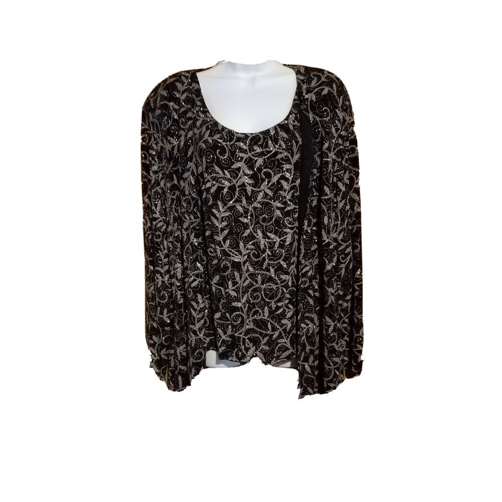 Vintage Glitterscape 2 piece set tank with jacket plus size 3X‎ NWT